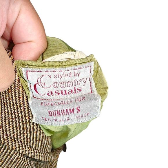 Country Casuals Vintage Tweed Structured Blazer - Picture 8 of 12